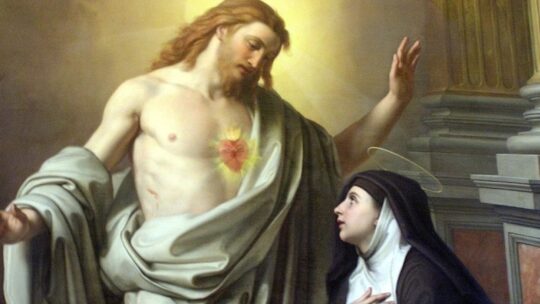 Aparición de Jesús a Santa Margarita María