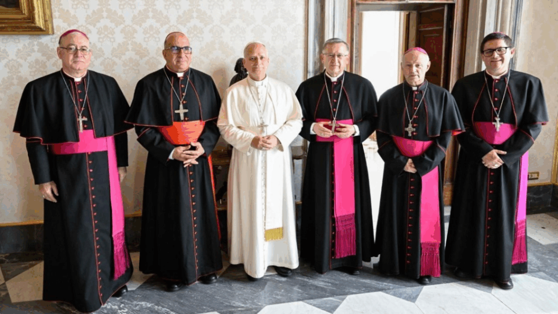 Obispos chilenos en audiencia con León XIV